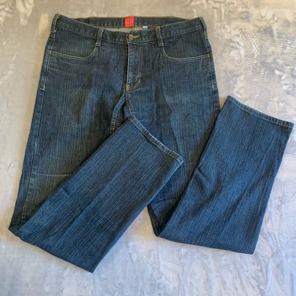Chi Jeans SF Women's 12 (3)‎ Denim Dark Denim Straight Leg Diamond Crotch (0365) - Picture 7 of 13